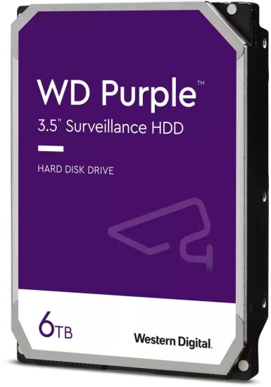 כונן קשיח  Western Digital Purple Surveillance 6TB 256MB SATA III WD64PURZ