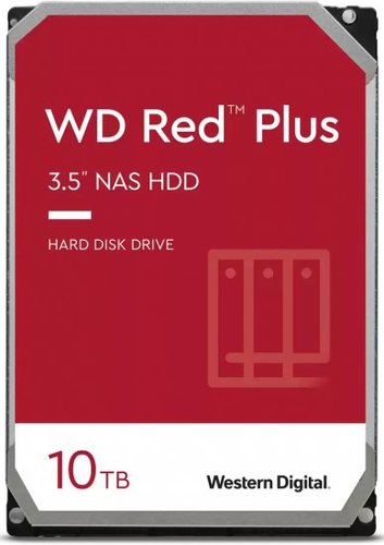 כונן קשיח Western Digital Red Plus NAS 10TB 256MB 7200RPM SATA III WD101EFBX