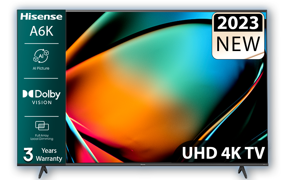 טלוויזיה Hisense 65A6K 4K 65 אינטש הייסנס