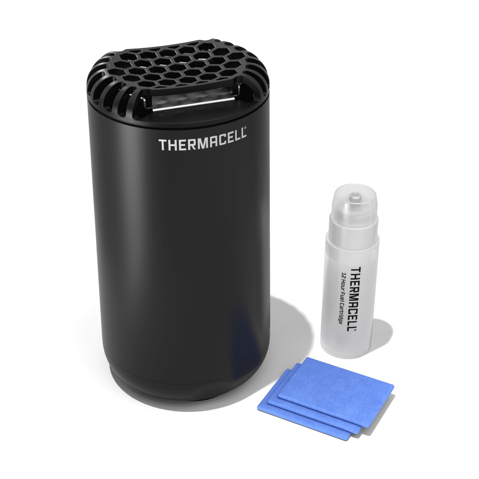 טרמסל - ערכה מוכנה להרחקת יתושים (צבע שחור) - THERMACELL Patio Shield