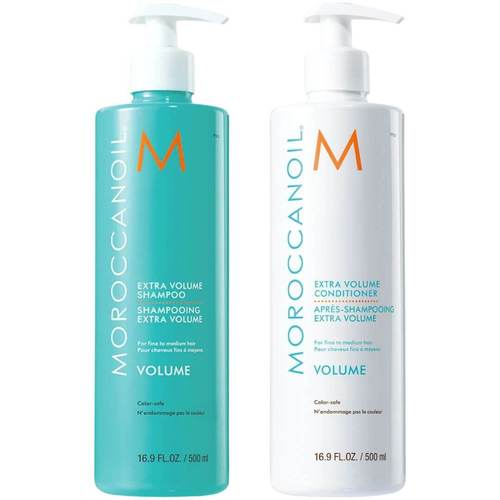 מארז שמפו + מרכך ווליום ליצירת נפח מוגבר MOROCCANOIL שמן מרוקאי 500 מ