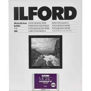 נייר הדפסה Ilford MULTIGRADE RC Deluxe Pearl 8 x 10" 100