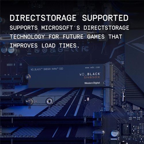 כונן Western Digital BLACK SN850X NVMe M.2 2280 2TB SSD