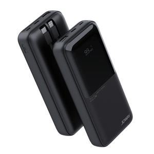 סוללת טעינה 2 כבלים מובנים JP312-20000mAh 22.5W שחור JOWAY