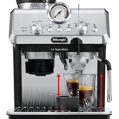 מכונת אספרסו ידנית Delonghi EC9155.MB LA Specialista כסוף דלונגי -אופציה לאיסוף עצמי מאשקלון 