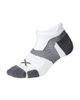 גרבי ריצה נמוכות מרופדות Vectr Cushion No Show Socks WHT/GRY