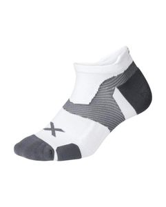 גרבי ריצה נמוכות מרופדות Vectr Cushion No Show Socks WHT/GRY