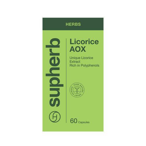  סופהרב | ליקוריץ AOX | מכיל 60 כמוסות | סופהרב | SUPHERB 