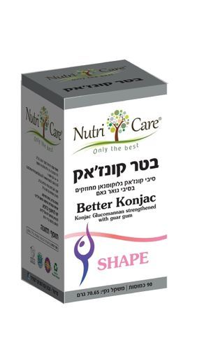  סיבי קונז'אק גלוקומנאן - בטר קונזאק Better Konjac 