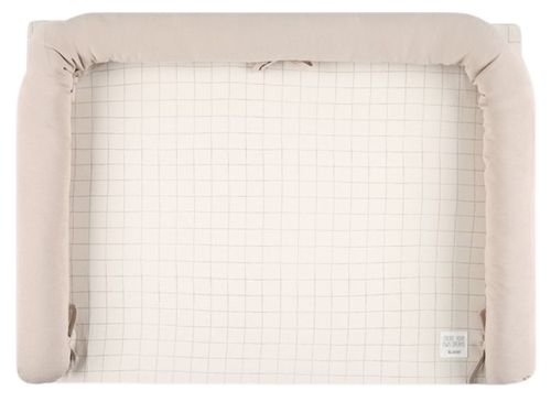 משטח החתלה לשידה עם כיסוי 100% כותנה ג'רזי מקולקציית Sketch & Grid - אבן משבצות