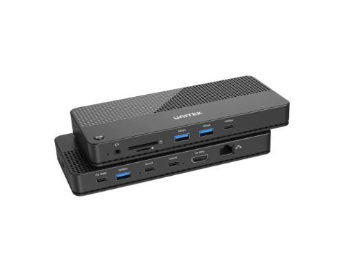 תחנת עגינה UNITEK USB-C 4K KVM Docking Station D1077A