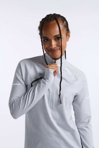 חולצת ריצה מחממת נשים Aero 1/2 Zip HBM/WRF