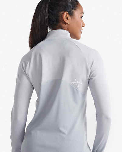 חולצת ריצה מחממת נשים Aero 1/2 Zip HBM/WRF