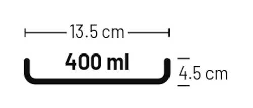 קערת אוכל/מים קרמית לחתולים 400 מ
