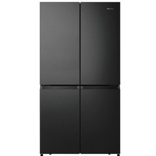 מקרר מקפיא תחתון 4 דלתות HISENSE 617 ליטר RQ72BGK מהדרין זכוכית שחורה 