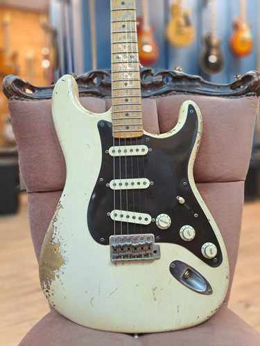 Fender Custom Shop Dale Wilson Master Built Ancho Poblano Strat Relic in Aged White Blonde 2018