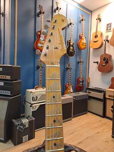 Fender Custom Shop Dale Wilson Master Built Ancho Poblano Strat Relic in Aged White Blonde 2018