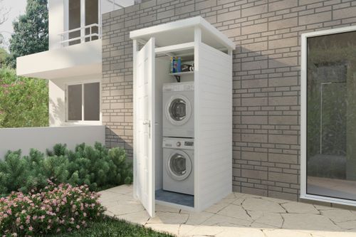 מחסן חצר אוורסט שחור 10\10  מטר