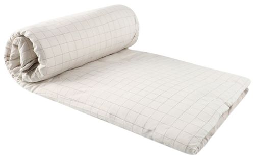 ציפה דו-שכבתית לשמיכת תינוק 100% כותנה ג'רזי מקולקציית Sketch & Grid - אבן משבצות