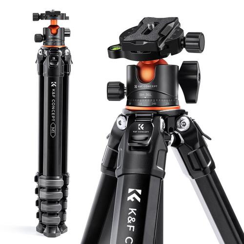 חצובת אלומיניום עם ראש כדורי - K&F Concept Aluminum Travel Tripod M1 + BH35L