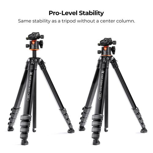 חצובת אלומיניום עם ראש כדורי - K&F Concept Aluminum Travel Tripod M1 + BH35L