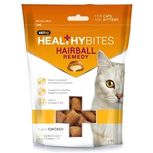 Healthy Bites חטיף לחתולים חטיף למניעת היווצרות כדורי פרווה