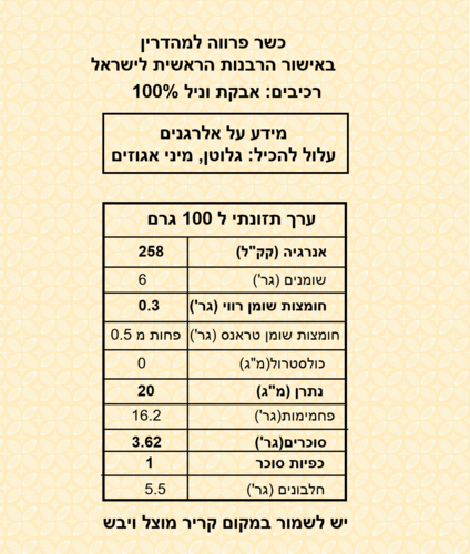 מקלות וניל טחונים (אבקת וניל) בורבון מדגסקר - 100 גרם