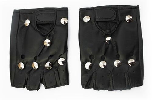 זוג כפפות דמוי עור - פאנק