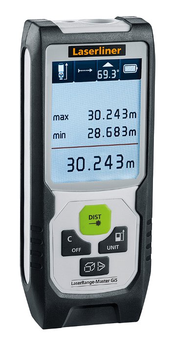 מד טווח לייזר מקצועי 50 מ עם קרן ירוקה LASERLINER - אינופרו