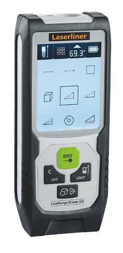 מד טווח לייזר מקצועי 50 מ עם קרן ירוקה LASERLINER - אינופרו