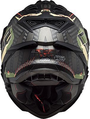קסדת אדוונצ'ר קרבון מלא  LS2 דגם MX701 CARBON צבע חול\צבאי