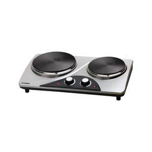 כירה חשמלית כפולה נירוסטה 2500W