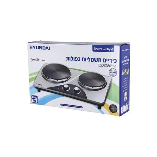 כירה חשמלית כפולה נירוסטה 2500W