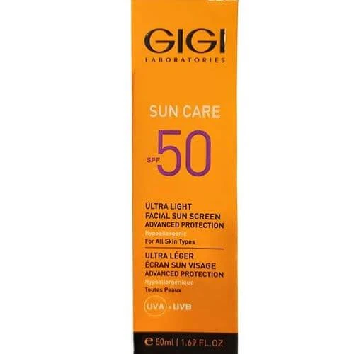 קרם לחות והגנה לעור שמן 50 SPF סדרת סאן קר GIGI SUN CARE ג'יג'י - 50 מ