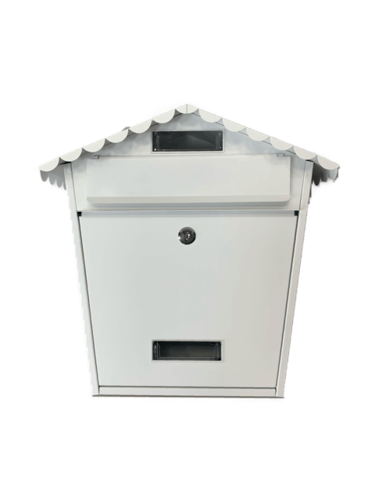 תיבת דואר דגם HOME צבע לבן מידה 370*135*360