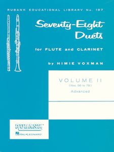 Seventy-Eight Duets for Flute and Clarinet Volume 2 - Advanced (Nos. 56-78)