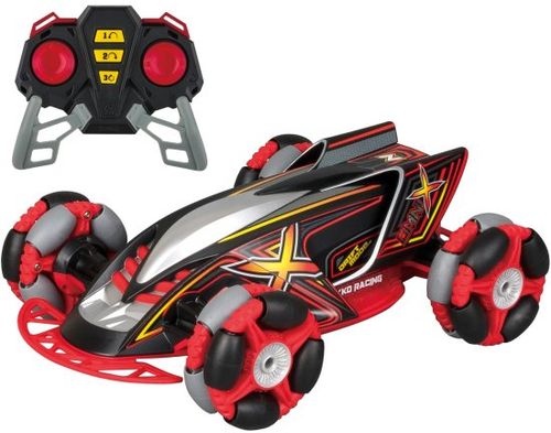 רכב באגי 4X4 עם שלט וטעינת USB לפעלולי דריפט OMNI X Drift - אדום