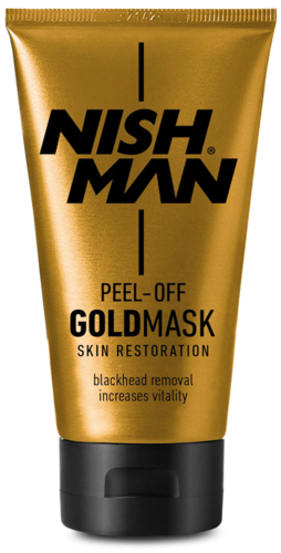 מסכה מוזהבת מתקלפת-Nishman Peel Off Gold Mask Acne-Blackhead Removal 200 ml