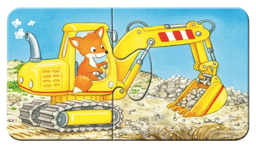 פאזל אתר בנייה לבעלי חיים לגילאי 2+