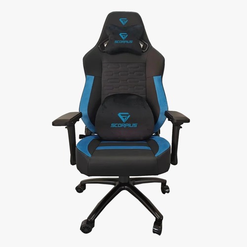 כיסא מושב גיימינג שחור/כחול SCORPIUS PROFESSIONAL
