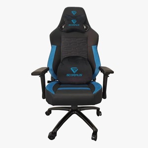 כיסא מושב גיימינג שחור/כחול SCORPIUS PROFESSIONAL