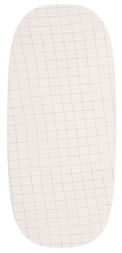 סדין לעגלת תינוק 100% כותנה ג'רזי מקולקציית Sketch & Grid - אבן משבצות