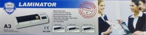 מכשיר למינציה Aprait Laminator V320 עד גודל A3