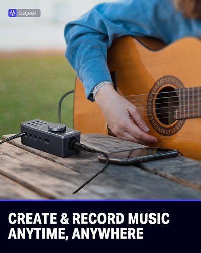 כרטיס קול קומפקטי EC2817 עם כניסת קומבו LIVEJACK M מבית DONNER