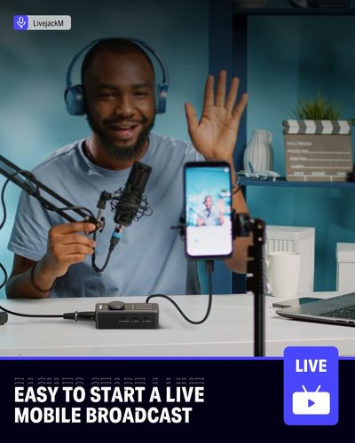 כרטיס קול קומפקטי EC2817 עם כניסת קומבו LIVEJACK M מבית DONNER