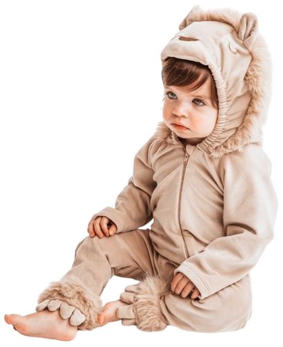 תחפושת אוברול/וואנזי אריה לפורים ומשחקי דמיון (גילאי 6-12 חודשים)