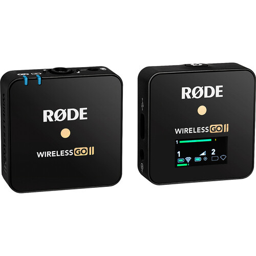 RODE Wireless GO II מערכת/מקליט מיקרופון אלחוטי (מיקרופון בודד)