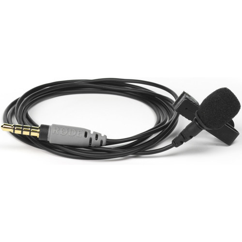 RODE SmartLav+ Lavalier מיקרופון דש קונדנסר לסמארטפונים עם חיבורי TRRS