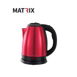 קומקום נשלף נירוסטה מילאנו,אדום MATRIX 1800W 1.8L