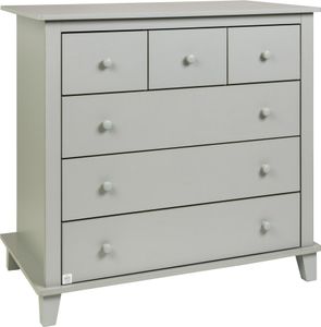 שידת החתלה 100 ס"מ עם מסילות שקטות דגם רומי - אפור